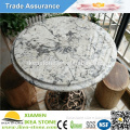 Persa Pearl Oval Round Granite Table Top For Restaurant